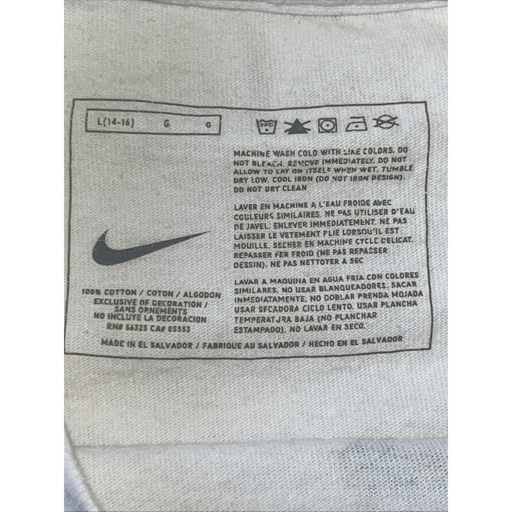 Nike "The Legends About Me Are All True" Retro T Shirt boy's L 14-16 - Picture 3 of 6